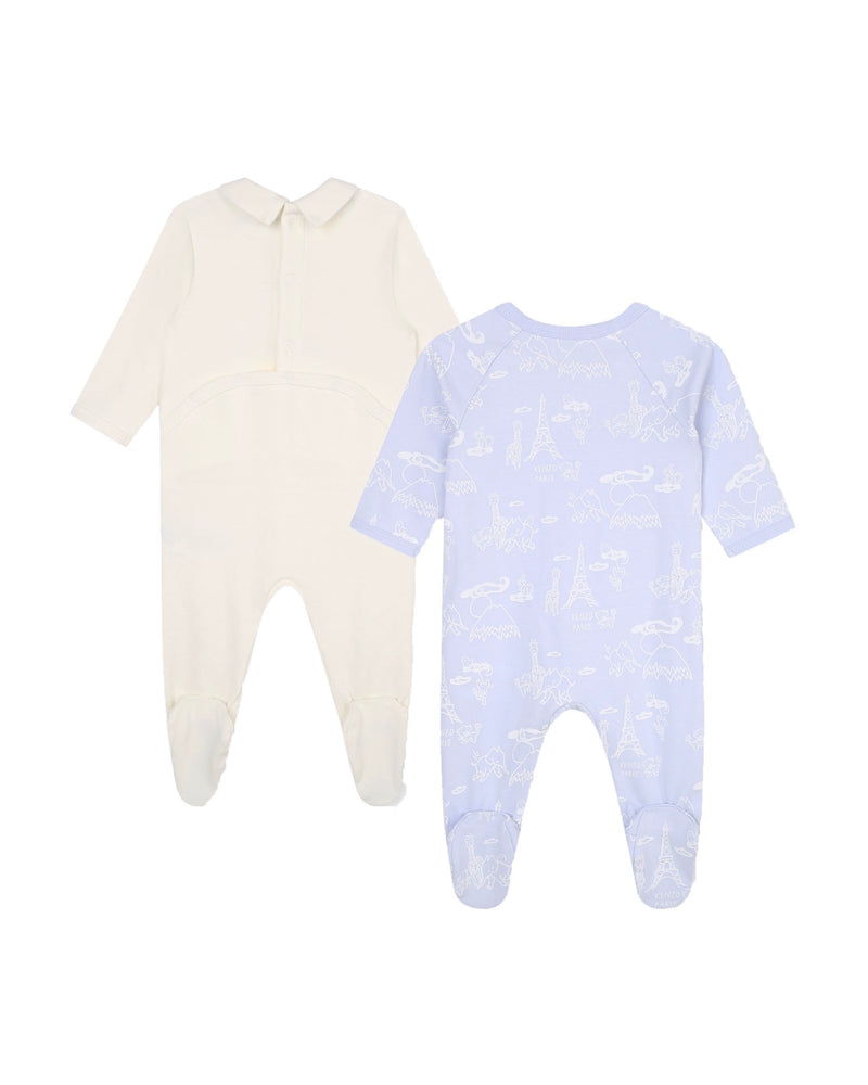 Lot De 2 Pyjamas Ciel - Bébé Mixte - Kenzo Kids