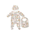 Pyjama/Bib/Hat Set - Aubepine - Baby - Girl