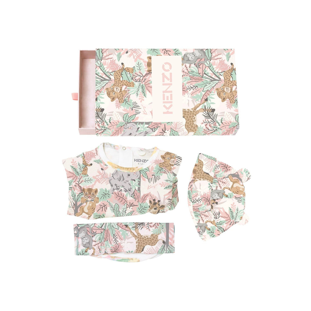 Pyjama/Bib/Hat Set - Aubepine - Baby - Girl