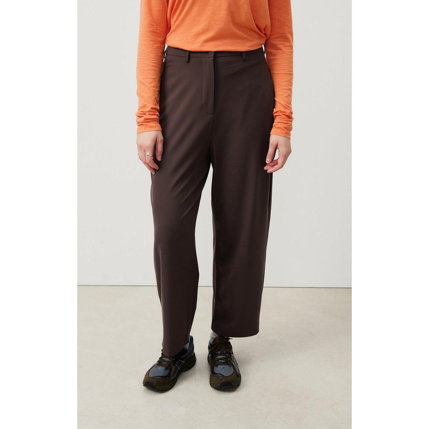 Pantalón de talle alto - Cacao - Mujer
