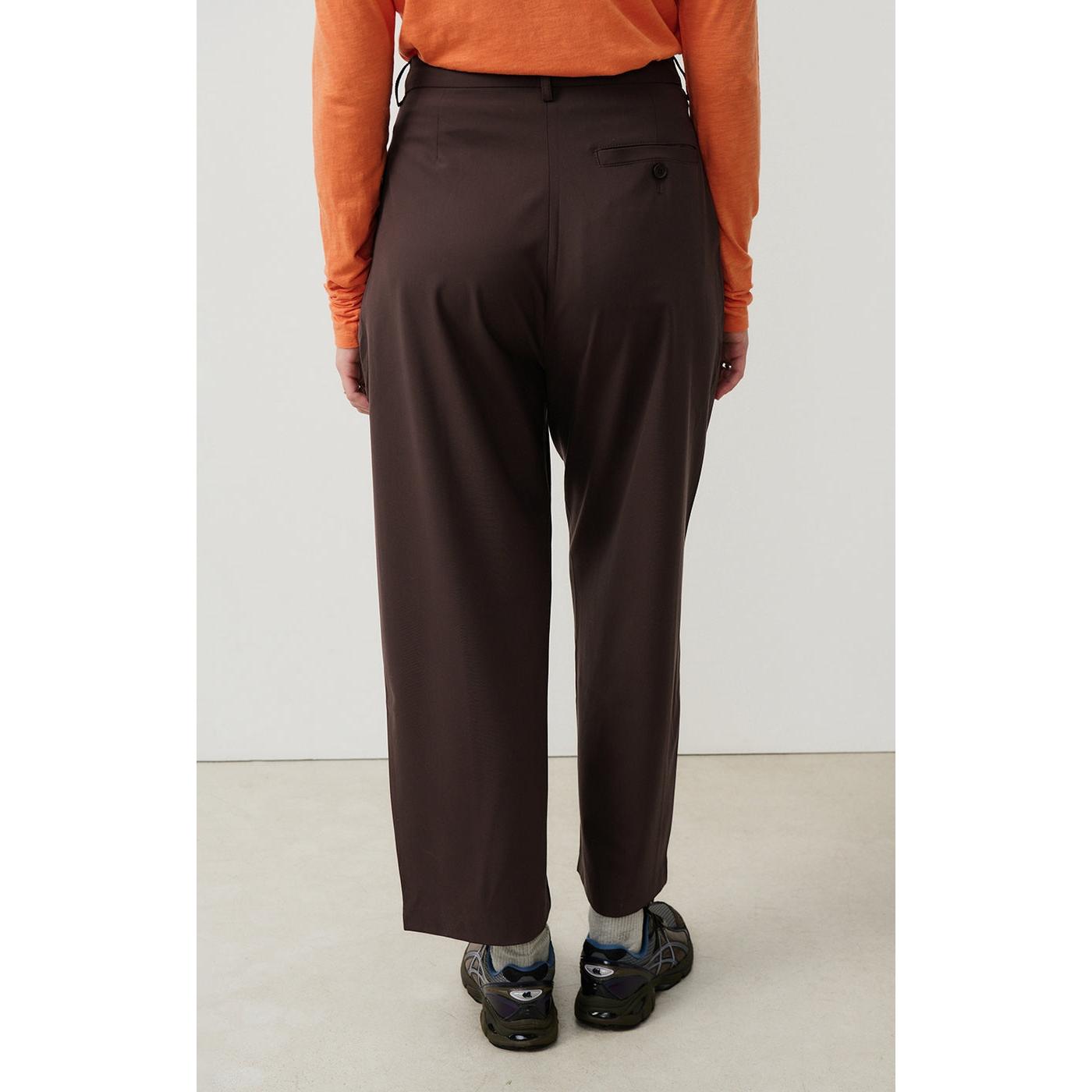 Pantalón de talle alto - Cacao - Mujer