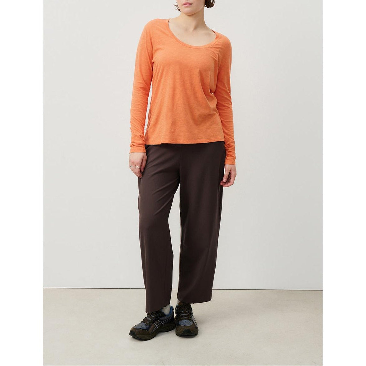 Pantalón de talle alto - Cacao - Mujer