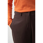 Pantalón de talle alto - Cacao - Mujer