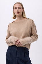 Luffer – Børstet Kael-kashmir - Cremebeige - Unisex