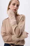 Luffer – Børstet Kael-kashmir - Cremebeige - Unisex