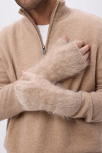 Luffer – Børstet Kael-kashmir - Cremebeige - Unisex