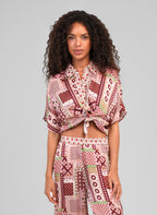 Chemise Kaila Patchila Bordeaux
