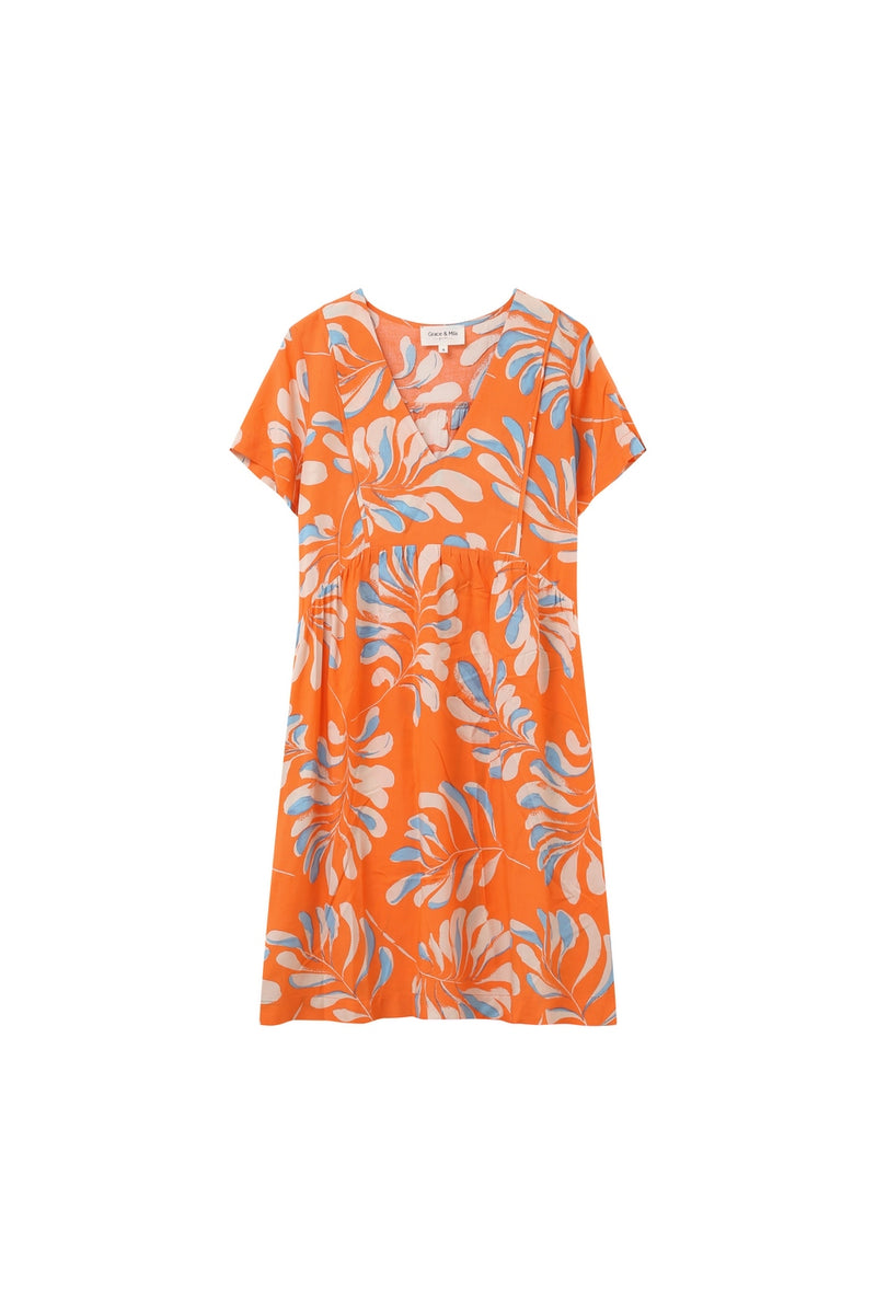 Robe Courte Kai Orange