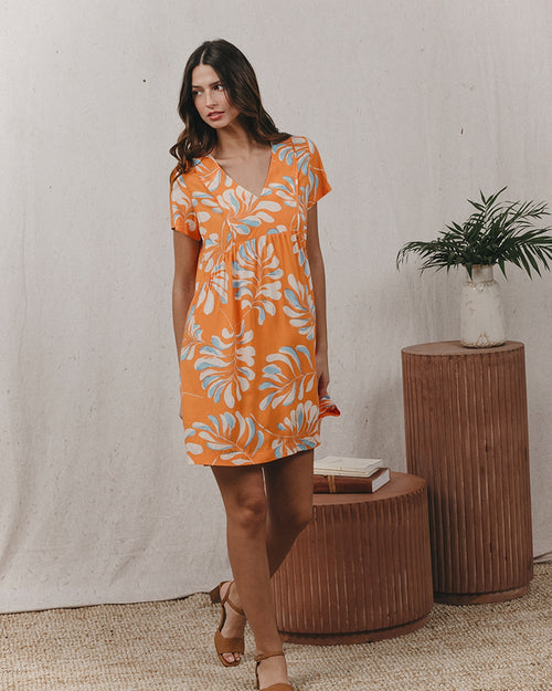 Robe Courte Kai Orange
