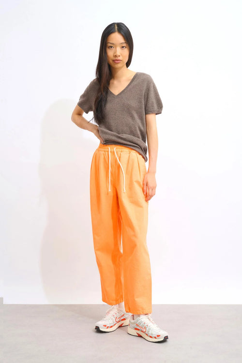 T-Shirt Col V - Kali - Taupe Chiné