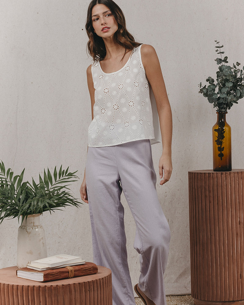 Pantalon Kameron Parme