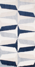 Karena - Tapis D'Intérieur - Polyester - Bleu