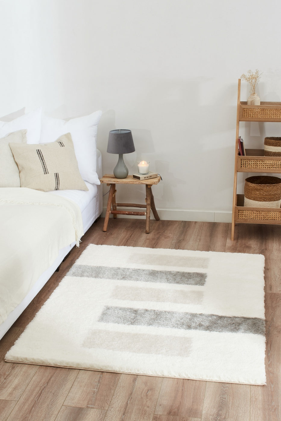 Karena - Tapis D'Intérieur - Polyester - Ivoire