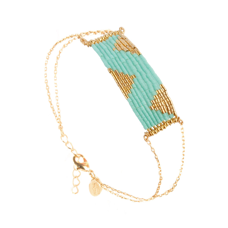 Bracelet Kara Doré Aqua