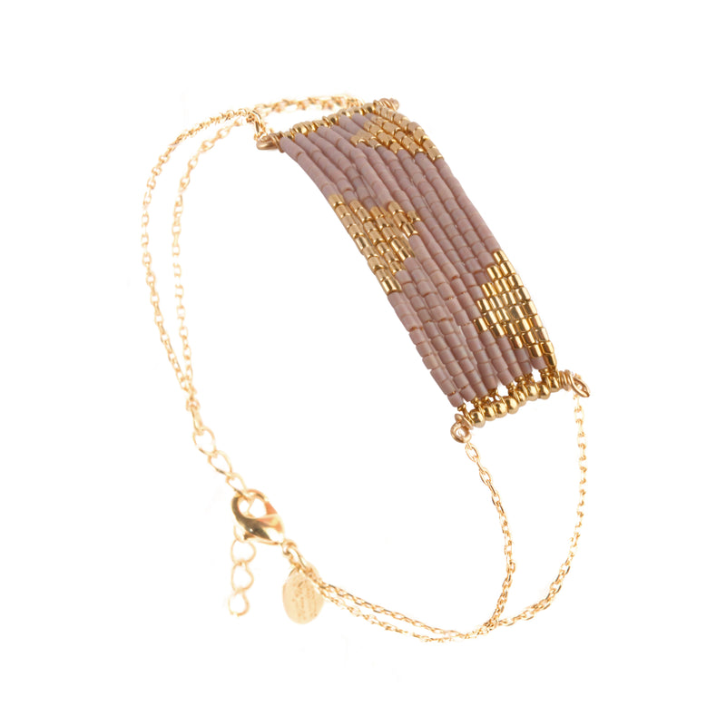 Bracelet Kara Doré Parme