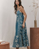 Robe Longue Kareen Bleu