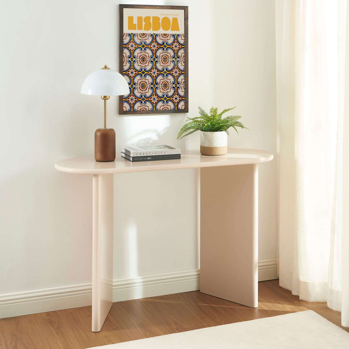 Karia - Consolle - Effetto laccato - Beige