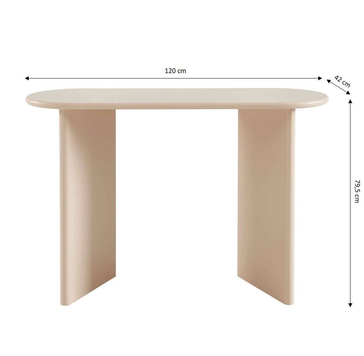 Karia - Consolle - Effetto laccato - Beige