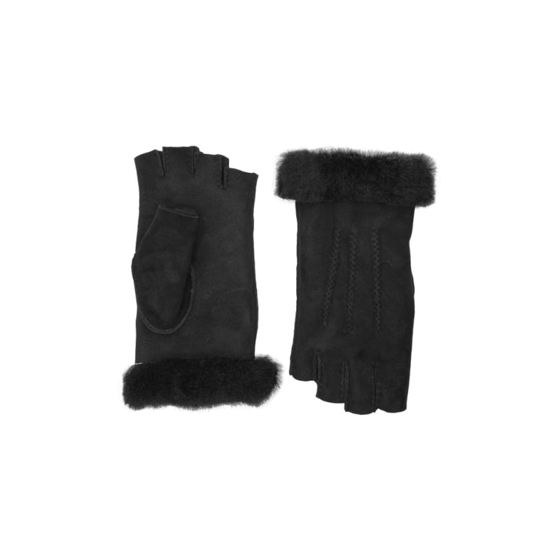 Mitaines Karlita Cuir Double Face - Noir - Femme