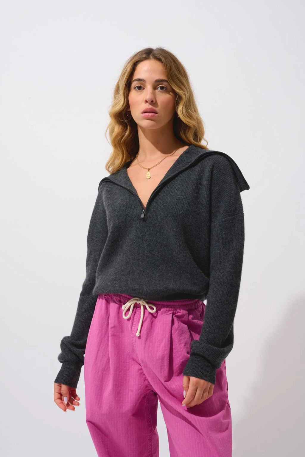 Pull Camionneur - Karma - Carbone Chiné