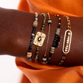 Manschettenarmband Karmelia Schwarz