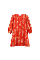 Vestido Corto Naranja Karmic