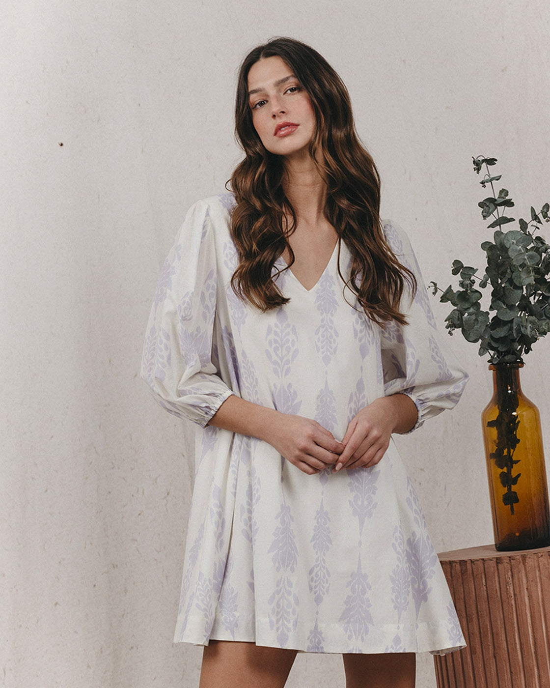 Karmique Short Dress - Ecru