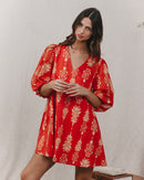 Vestido Corto Naranja Karmic