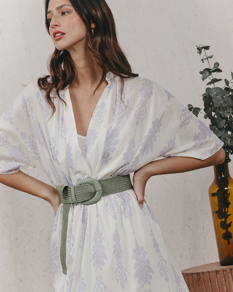 Vestido largo Kaspian - Crudo
