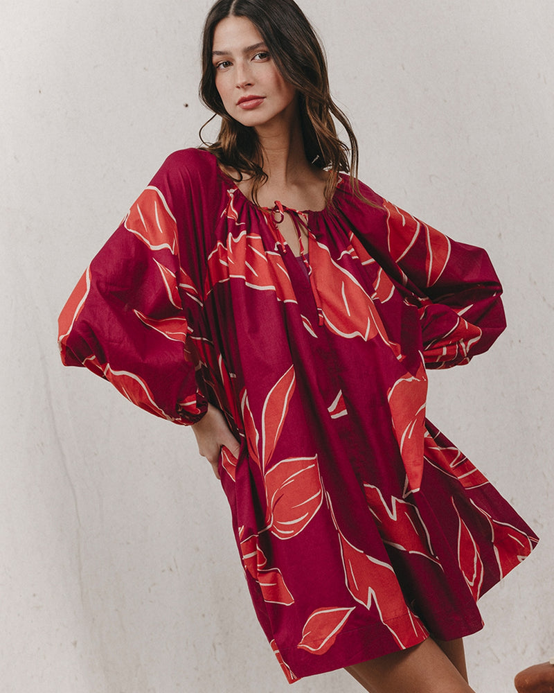 Robe Courte Kassis Pivoine