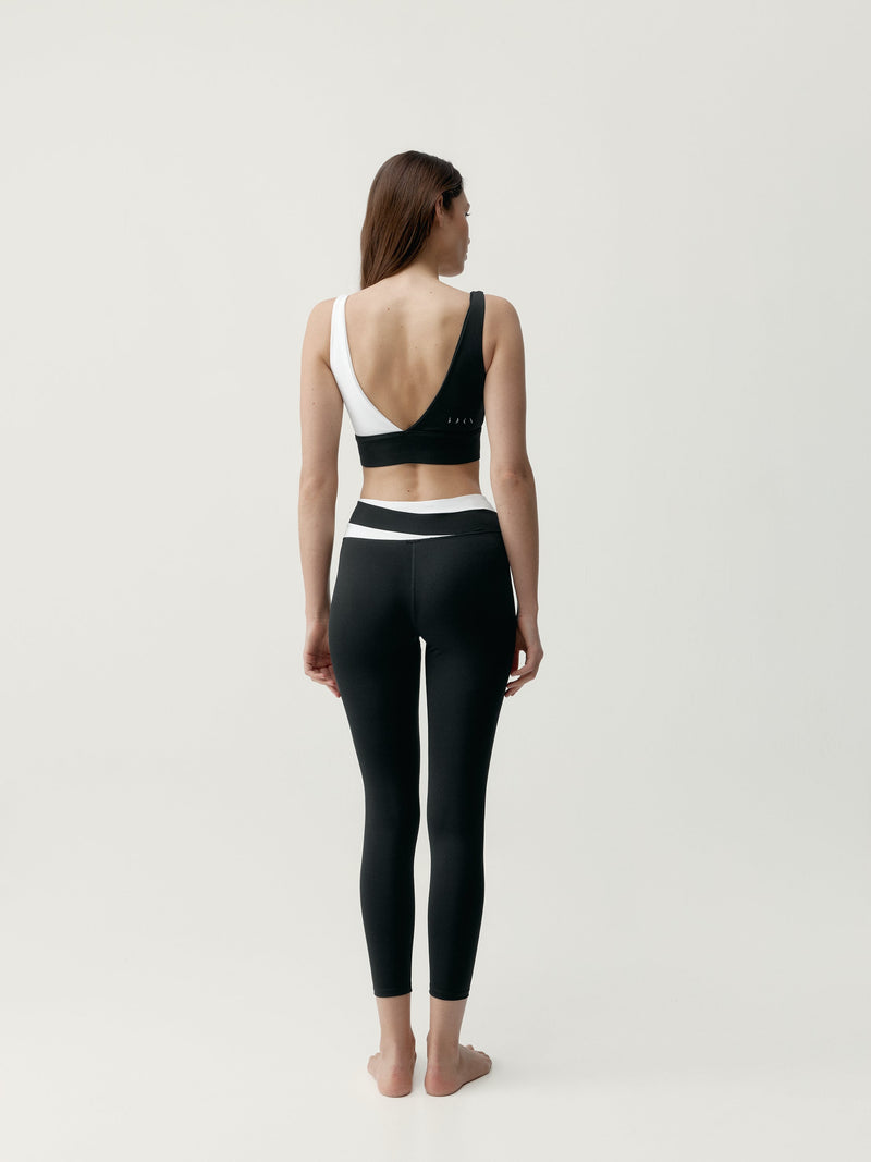 Legging Kate - Black/Off White - Femme