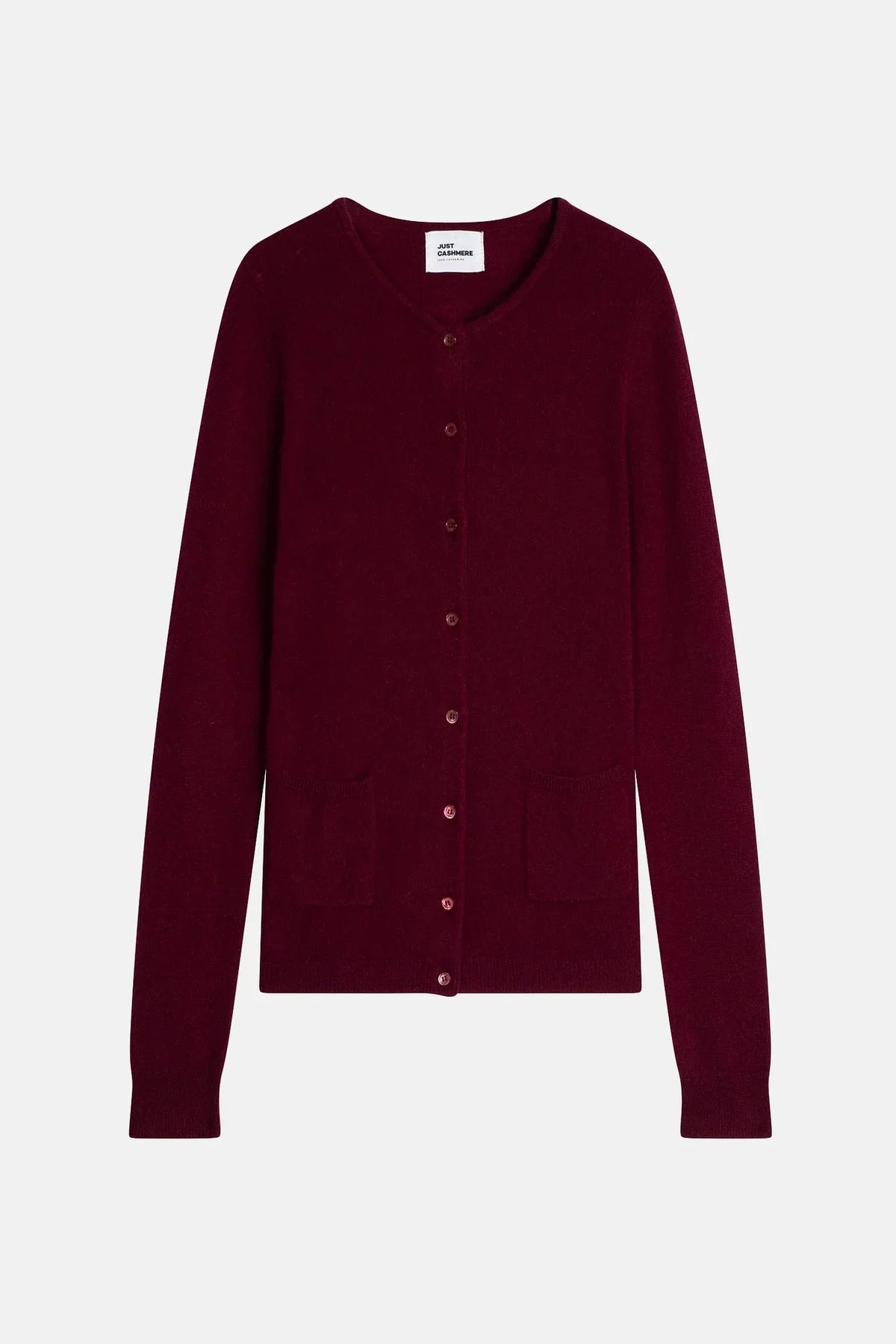 Cardigan Cuello Redondo - Katharine - Burdeos