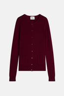 Cardigan Col Rond - Katharine - Bordeaux