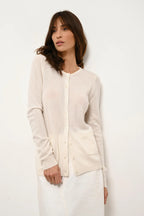 Cardigan Col Rond - Katharine - Neige