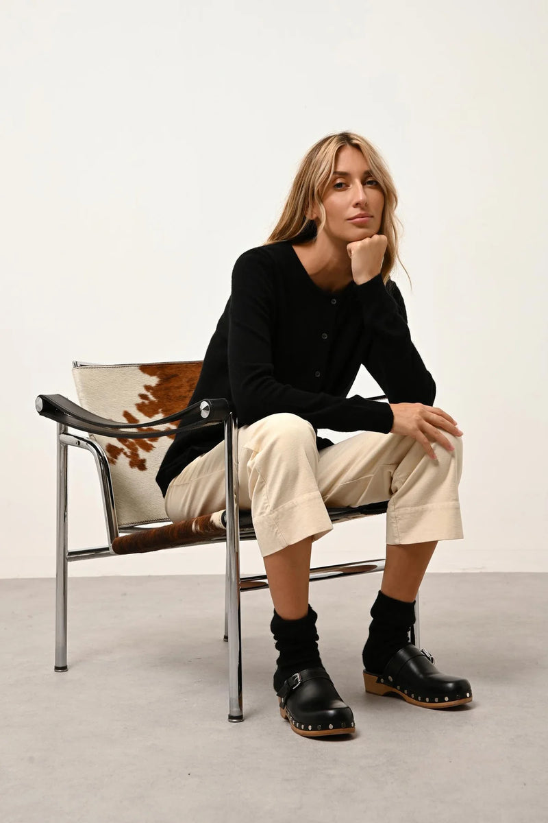 Cardigan Col Rond - Katharine - Noir