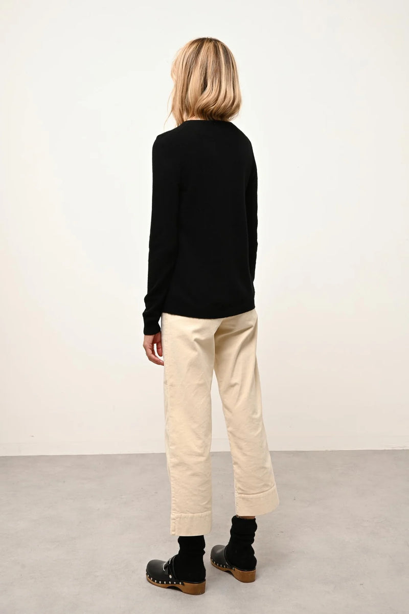 Cardigan Col Rond - Katharine - Noir