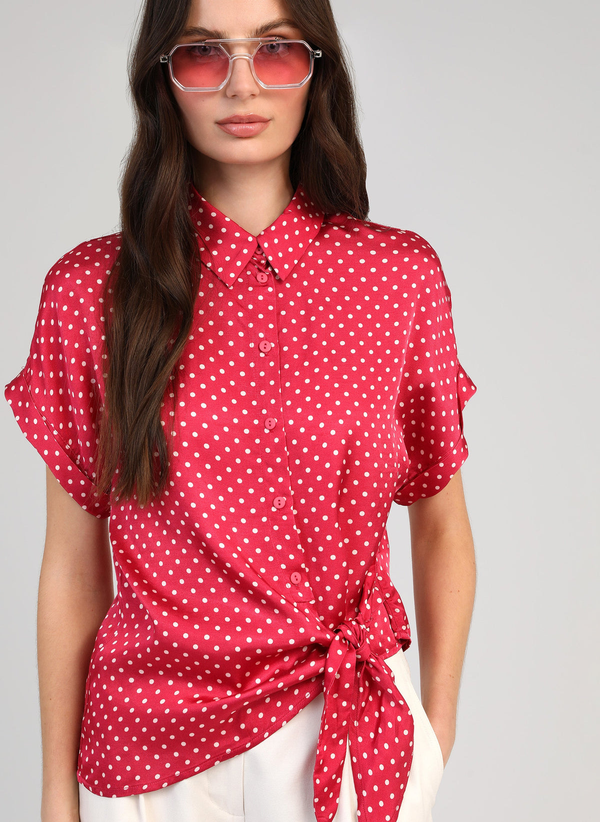 Chemise Kaviny Doriva Framboise