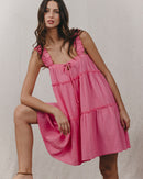 Robe Courte Kawai Rose