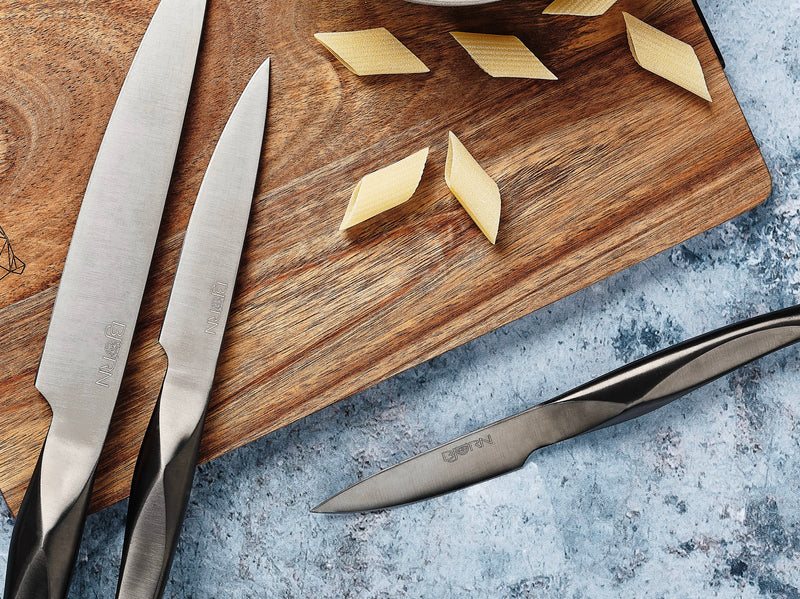 Bloc Couteaux De Cuisine Et Couteaux À Steak Larus Loviisa - 14 Pièces