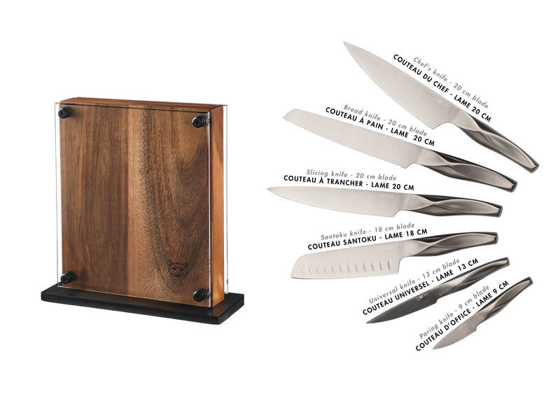 Bloc Couteaux De Cuisine Larus Rauma - 7 Pièces