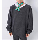 Sudadera Recta con Cuello Redondo - Antracita China - Niño