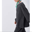 Sudadera Recta con Cuello Redondo - Antracita China - Niño