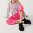 Pantalón de chándal recto - Rosa ácido flúor - Niño