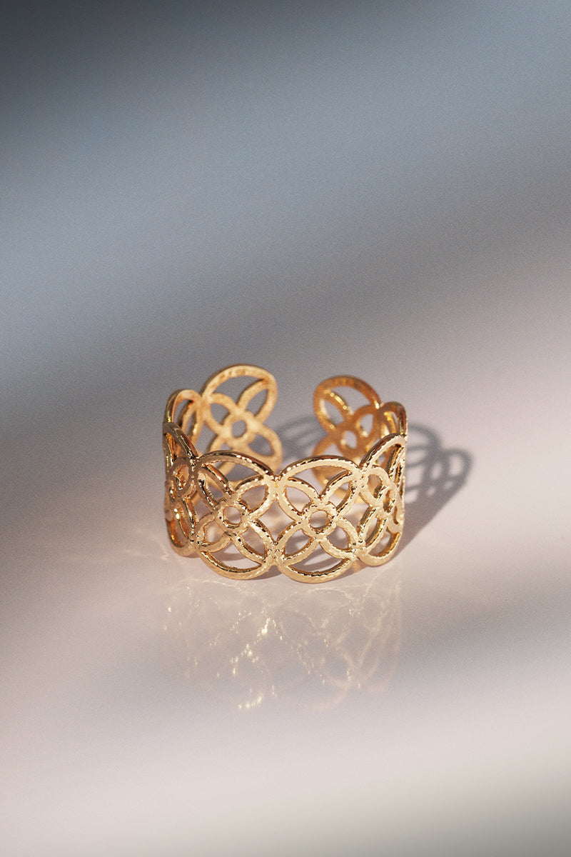 "Yolande" Adjustable Stainless Steel Ring