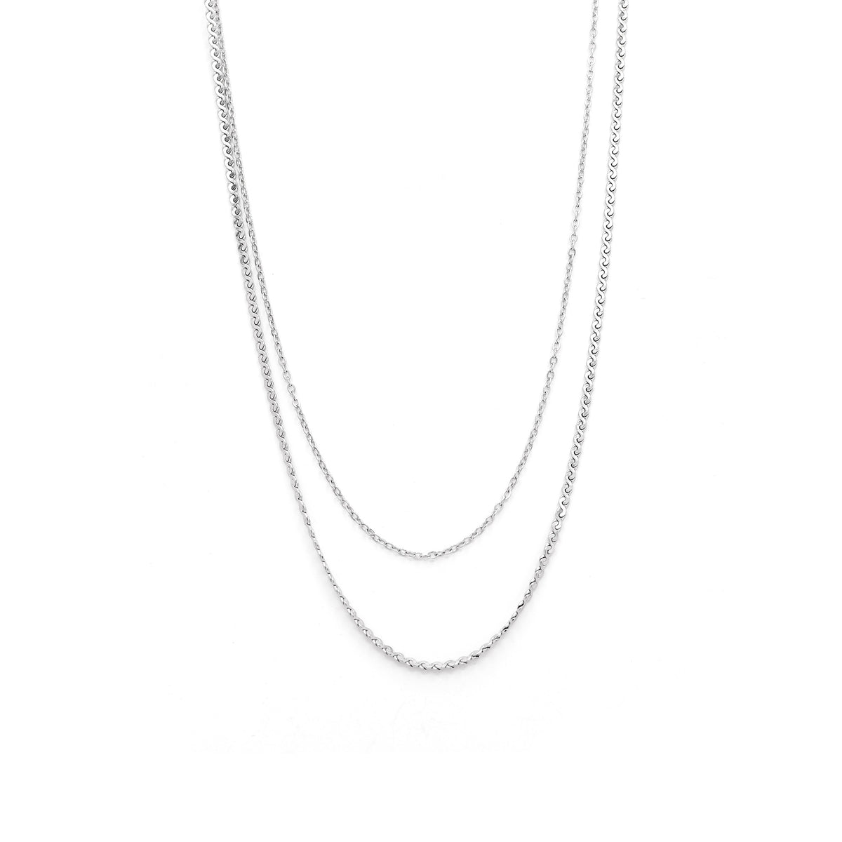 Collier Double Rang "Sonia" Acier Inoxydable