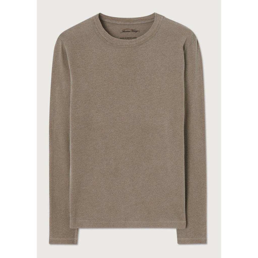 T-Shirt Droit Col Rond - Cafe Au Lait Vintage - Enfant