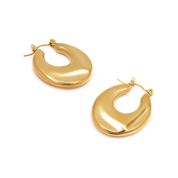 "Isaline" Stainless Steel Creoles