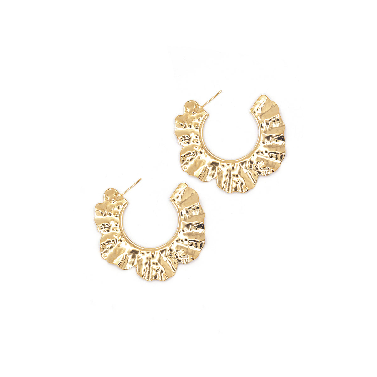 "Oriane" Stainless Steel Hoop Earrings