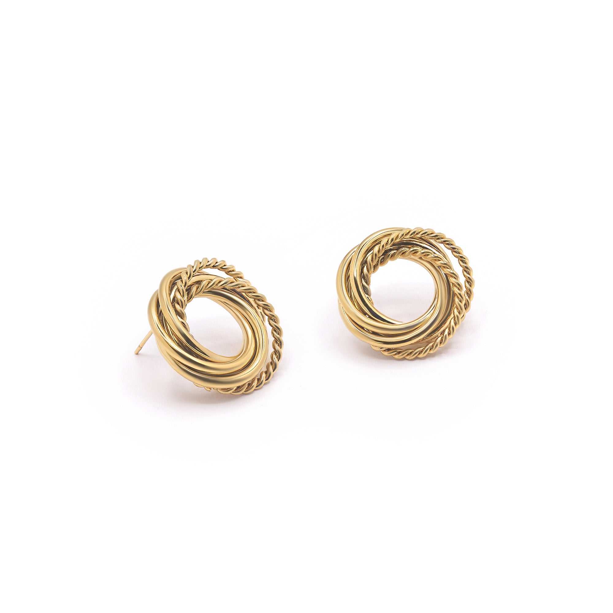 Boucles D'Oreilles "Leocadie" Acier Inoxydable