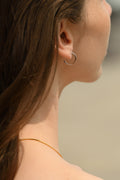 Creoles "Amarante" Acier Inoxydable